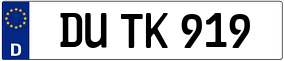 Truck License Plate